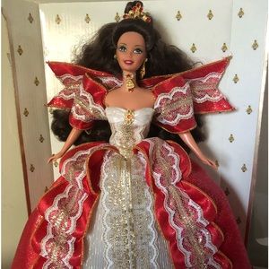Barbie 1997 10th Anniversary Happy Holidays Barbie